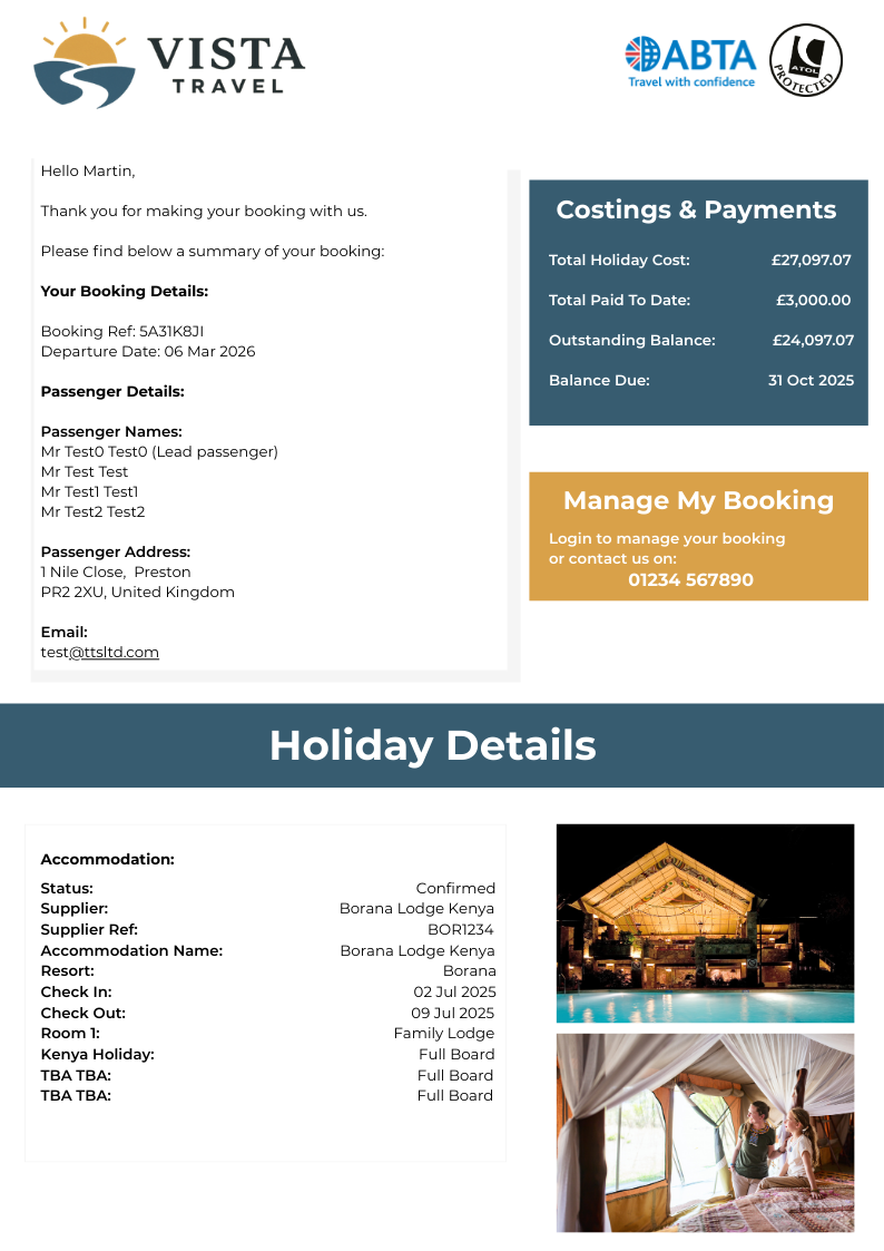 Erin booking confirmation doc