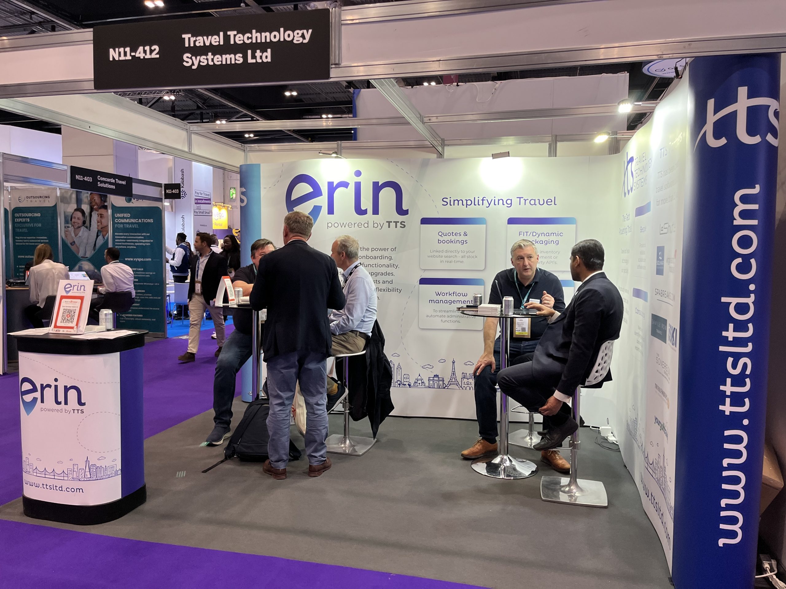 Erin stand WTM London 2023